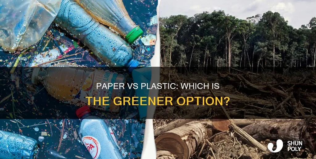 is plastic more wastful than paper