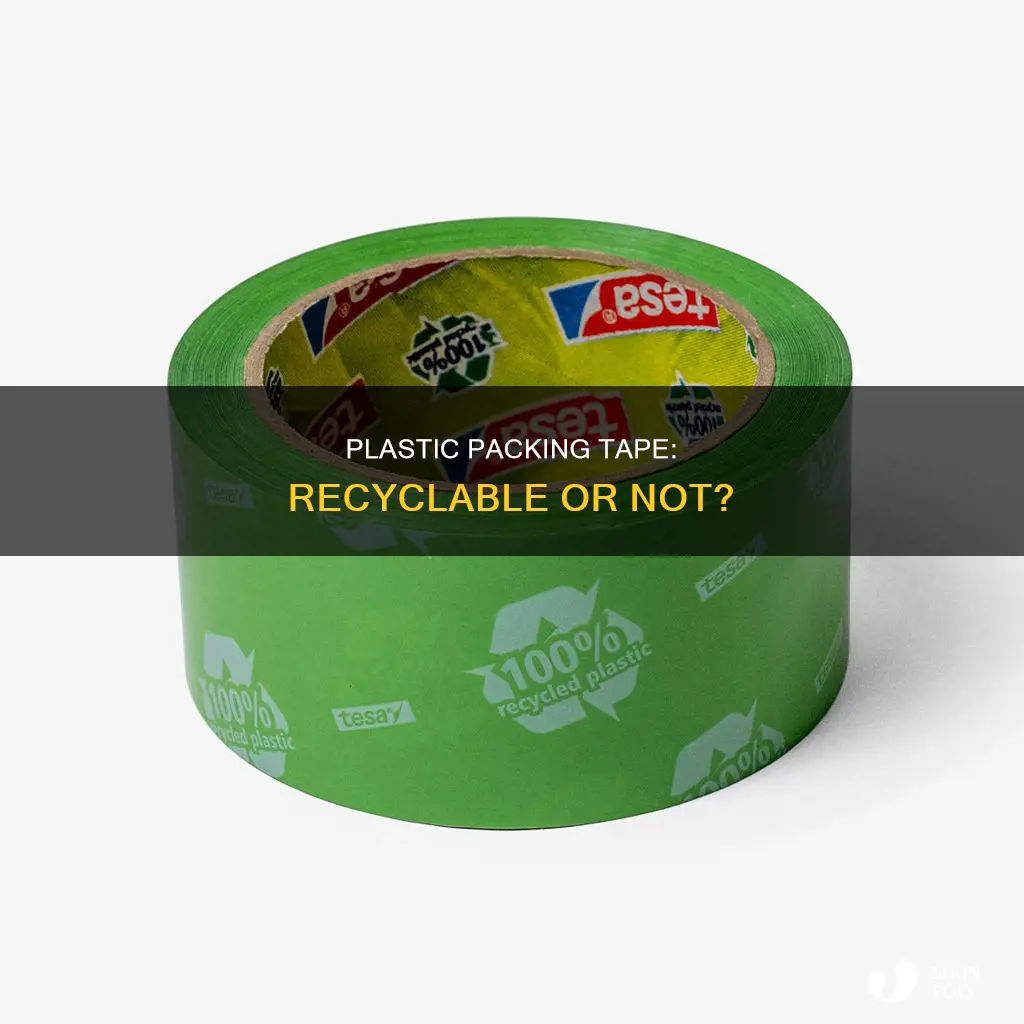 is plastic packing tape recyclable