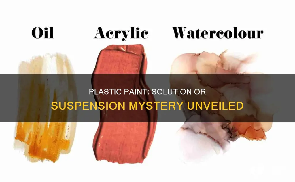 is plastic paint a solution or suspension