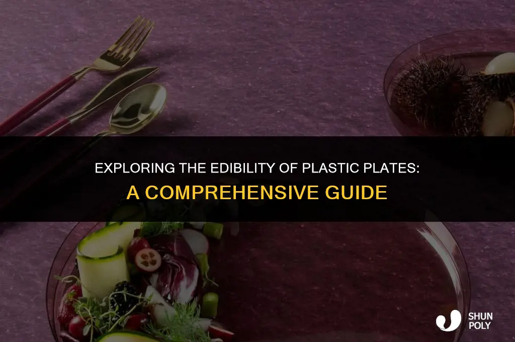 is plastic plates edible