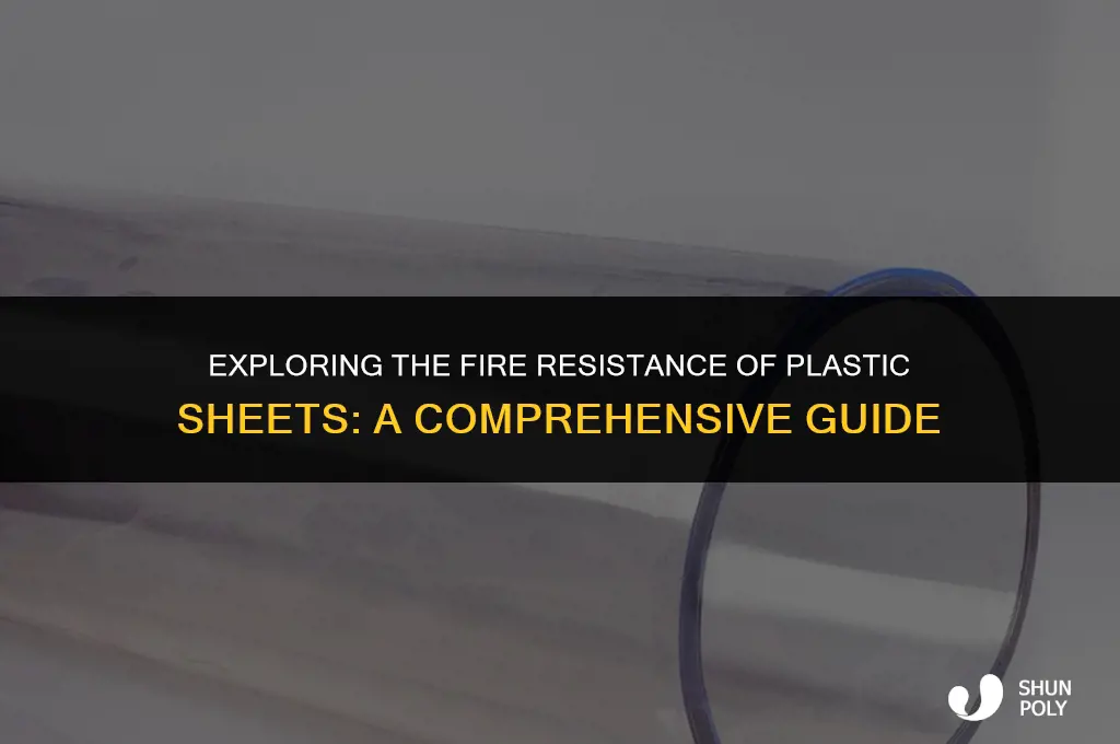 is plastic sheet fire resistant