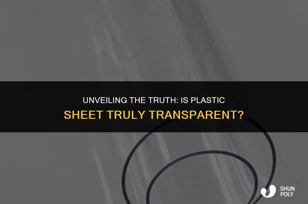 is plastic sheet transparent