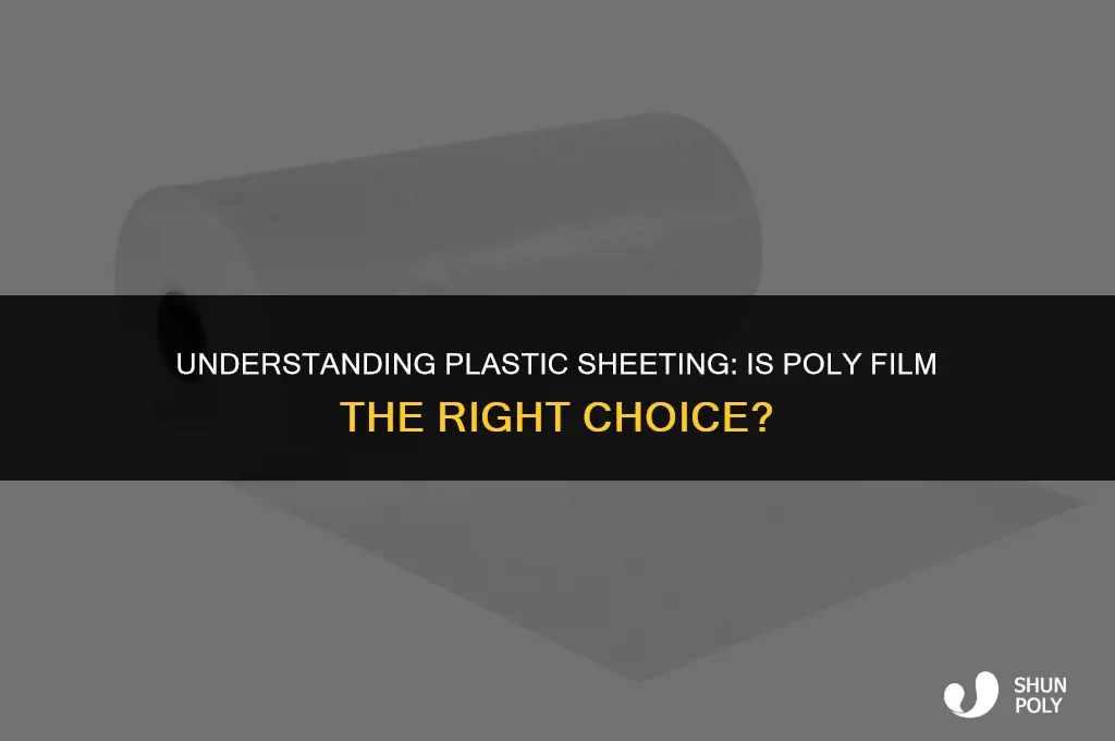 is plastic sheeting poly film