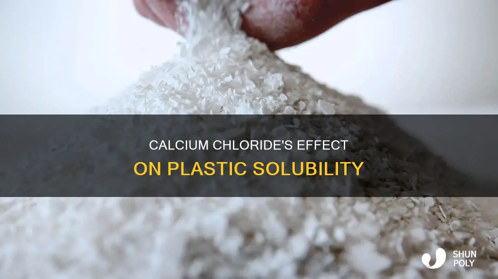 is plastic soluble in calcium chloride