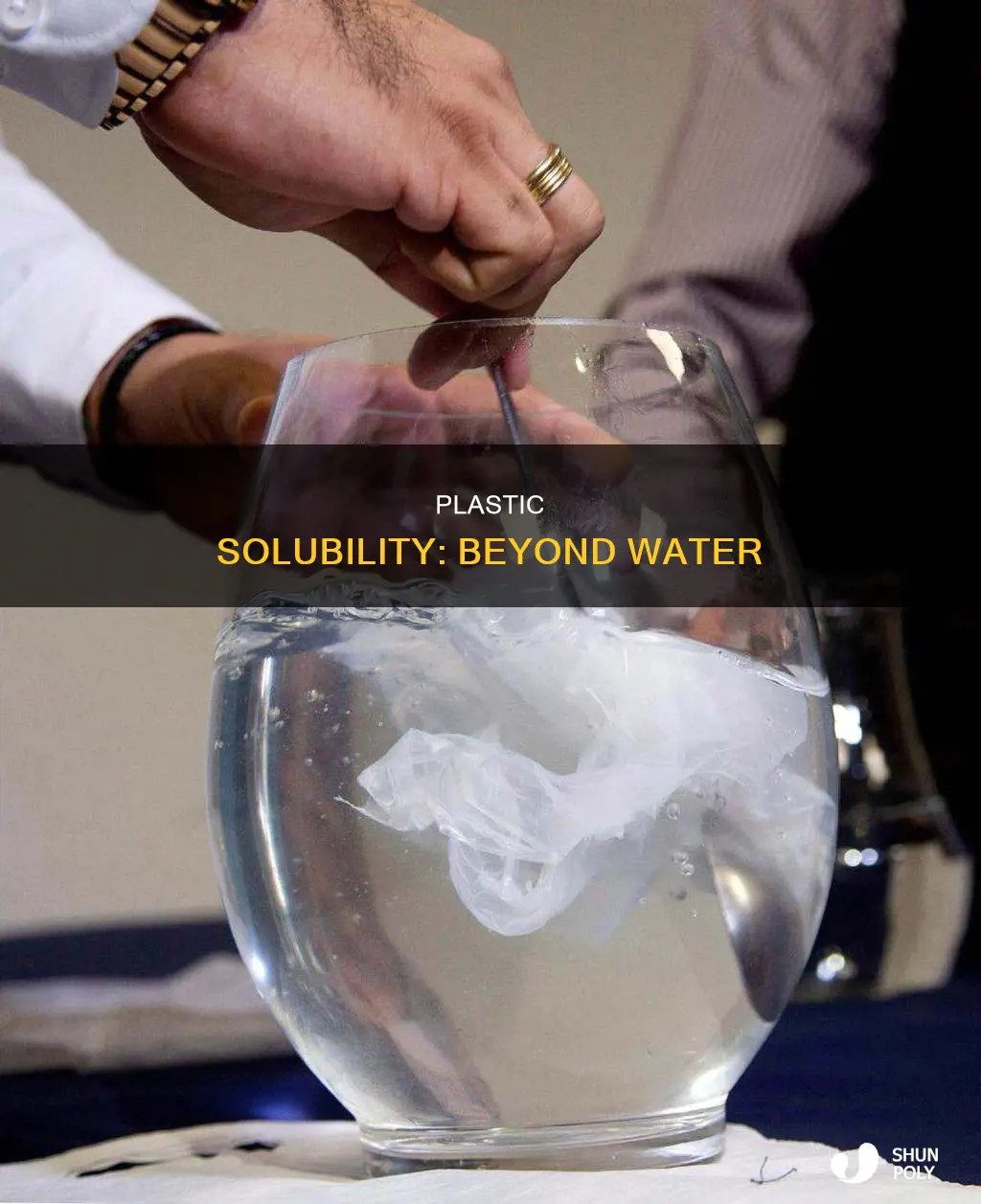 is plastic soluble in non water