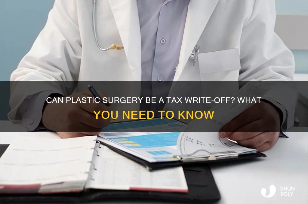 is plastic surgery a tax write off