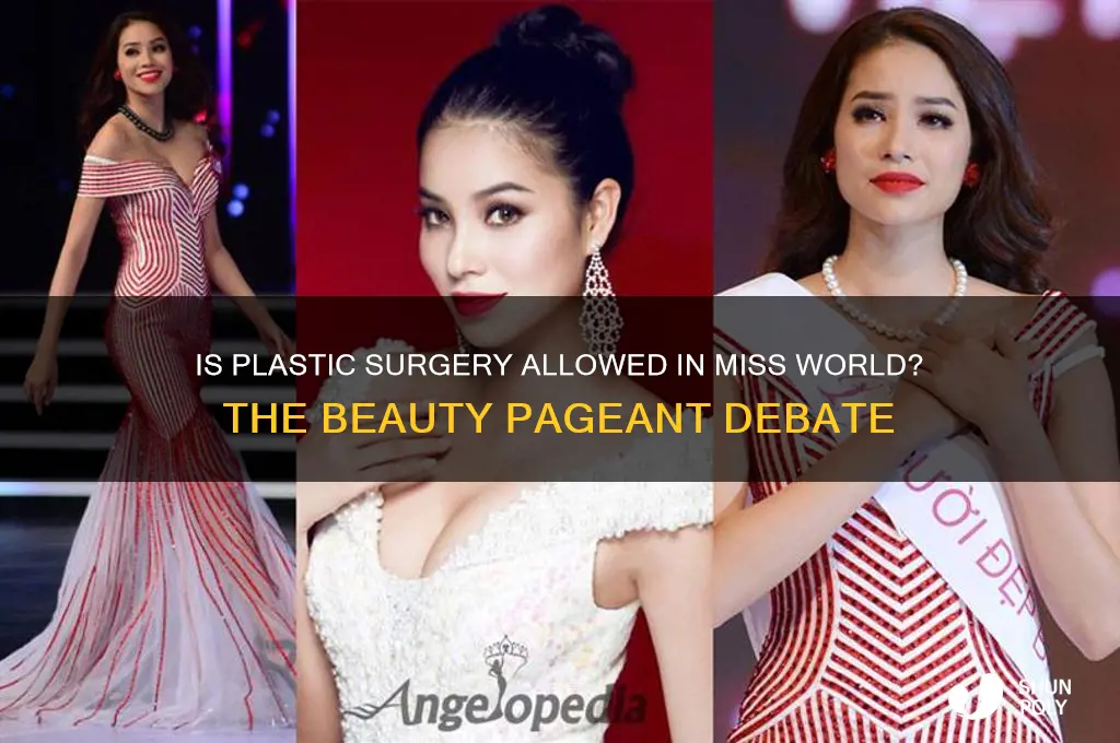 is plastic surgery allowed in miss world