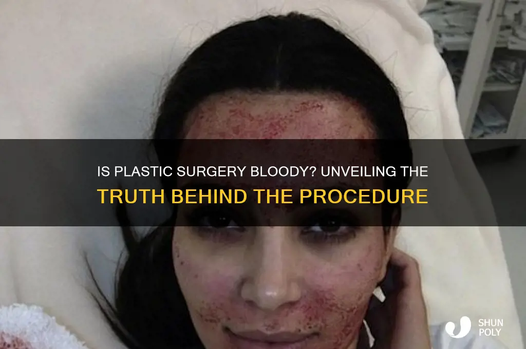 is plastic surgery bloody