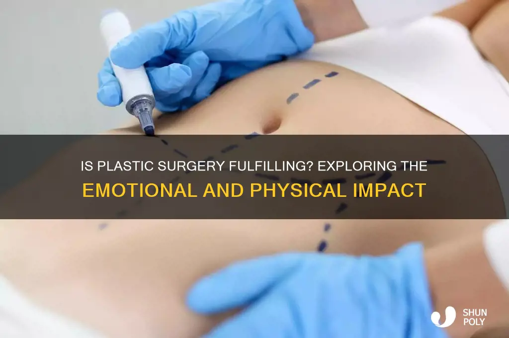 is plastic surgery fulfilling