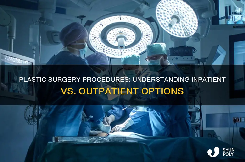 is plastic surgery inpatient or outpatient