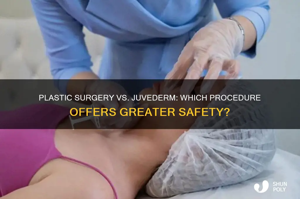 is plastic surgery safer than juvederm