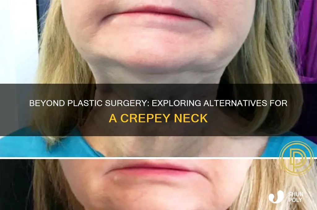 is plastic surgery the only crepey neck
