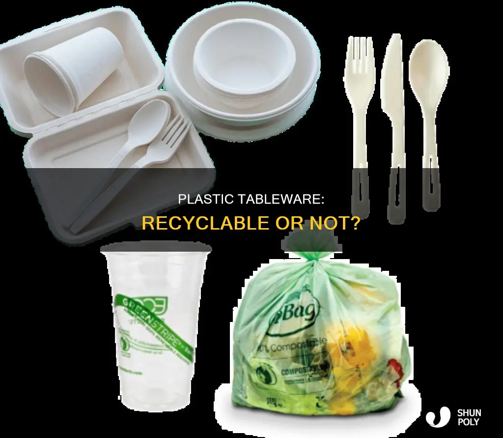 is plastic tableware recyclable