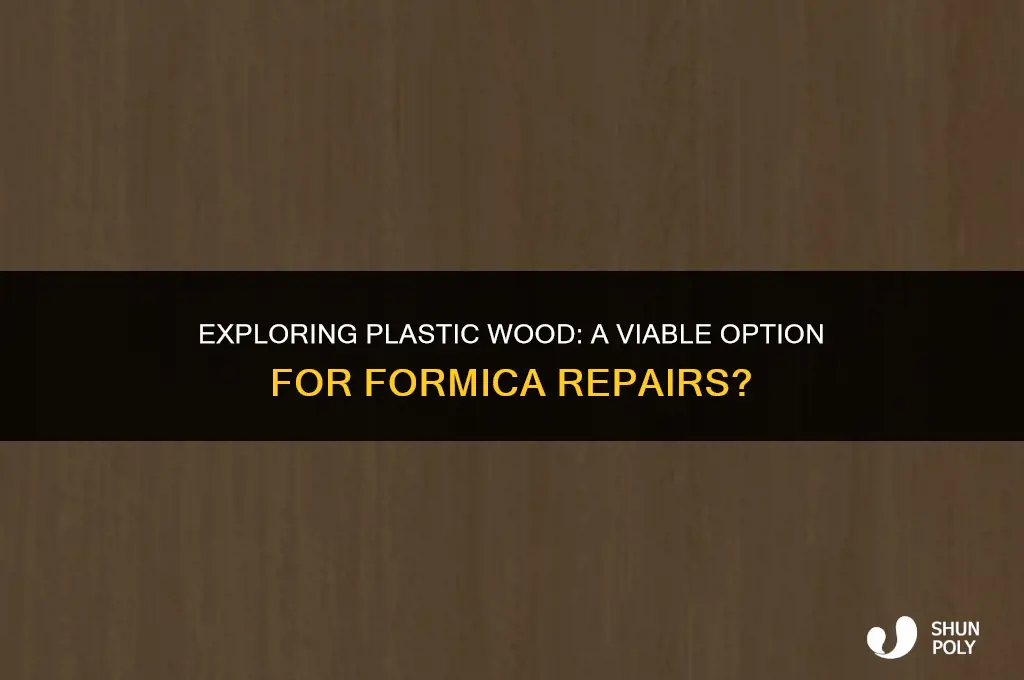 is plastic wood good for filling in formica