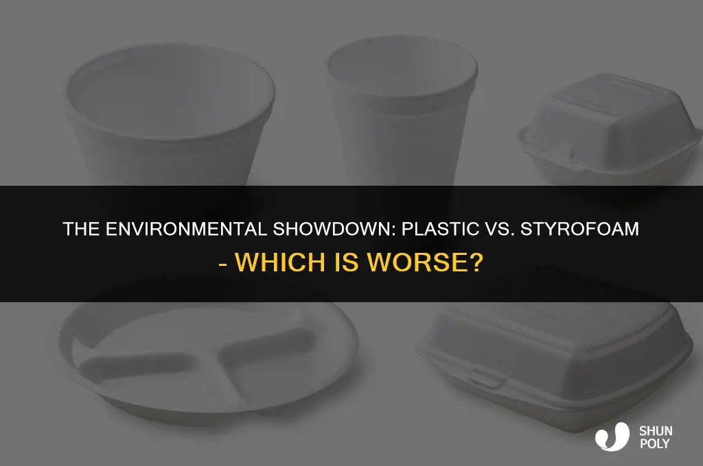 is plastic worse than styrofoam