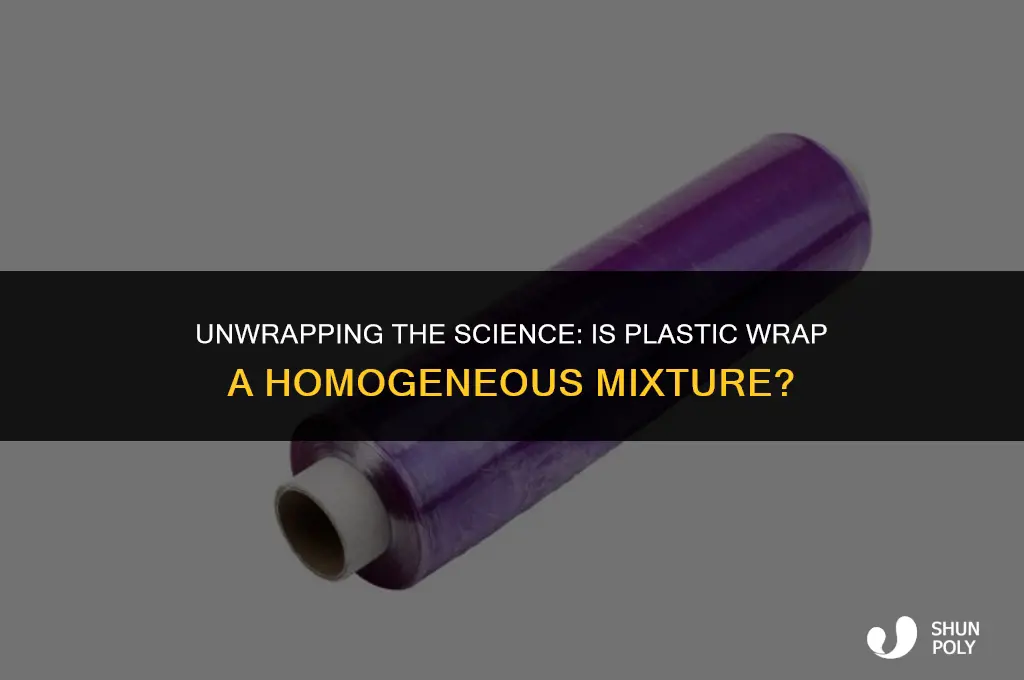 is plastic wrap a homogeneous mixture