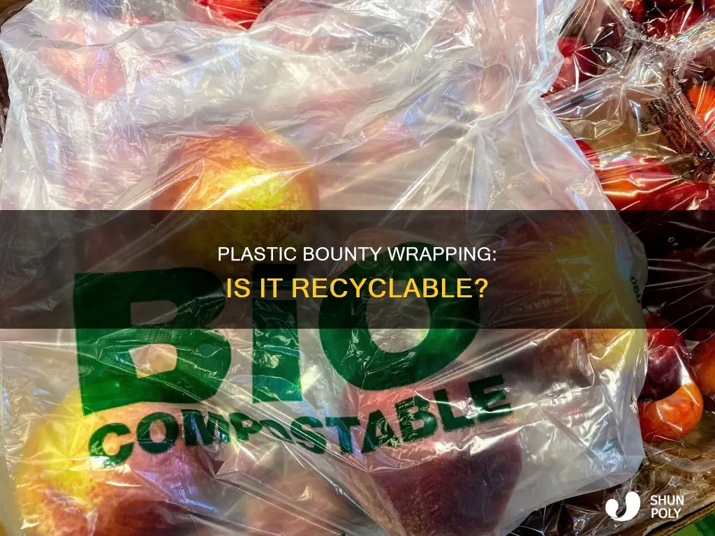 is plastic wrapping bounty recyclable