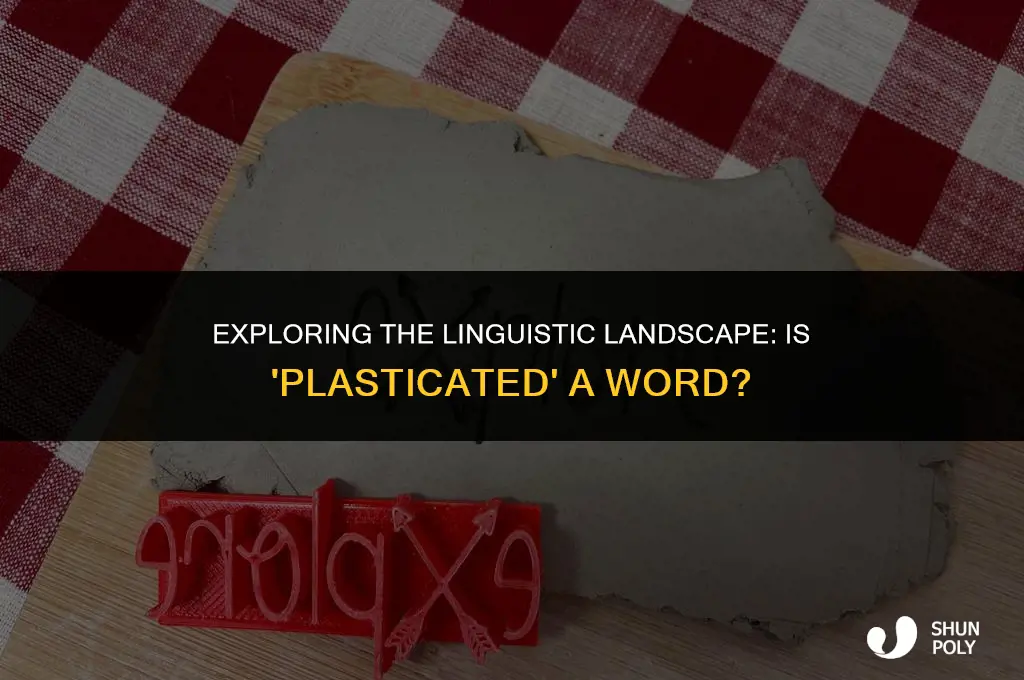 is plasticated a word