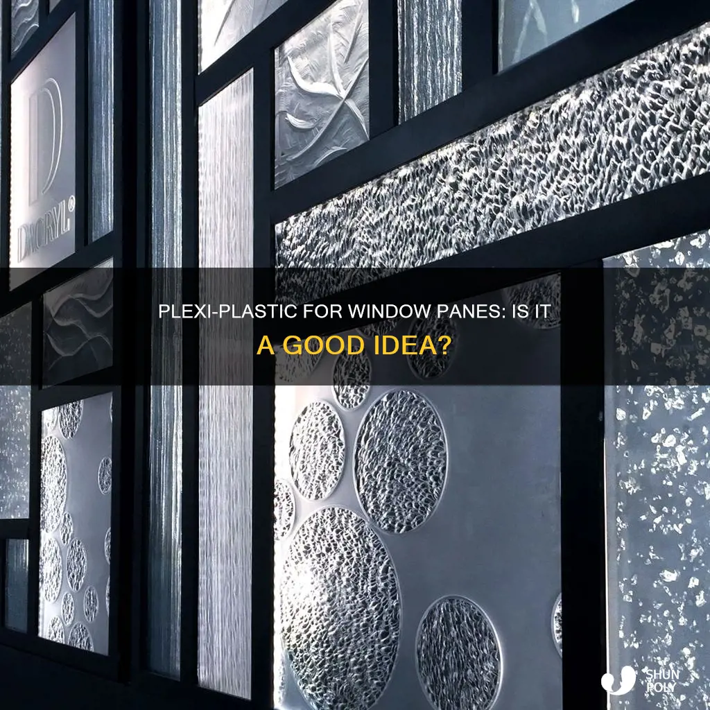 is plexi-plastic allowed for window pane