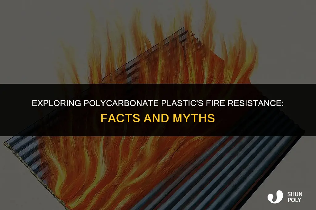 is polycarbonate plastic fire resistant