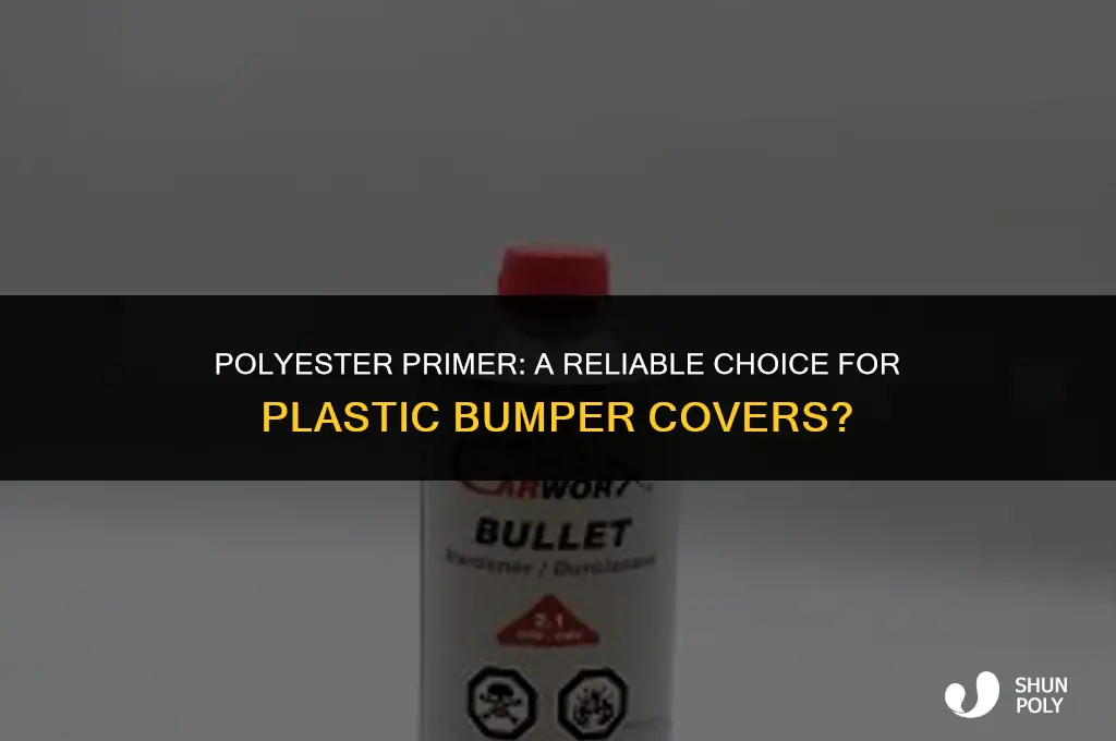 is polyester primer good for plastic bumper covers