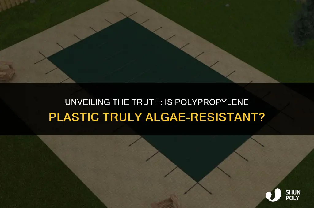 is polypropylene plastic algae resistant