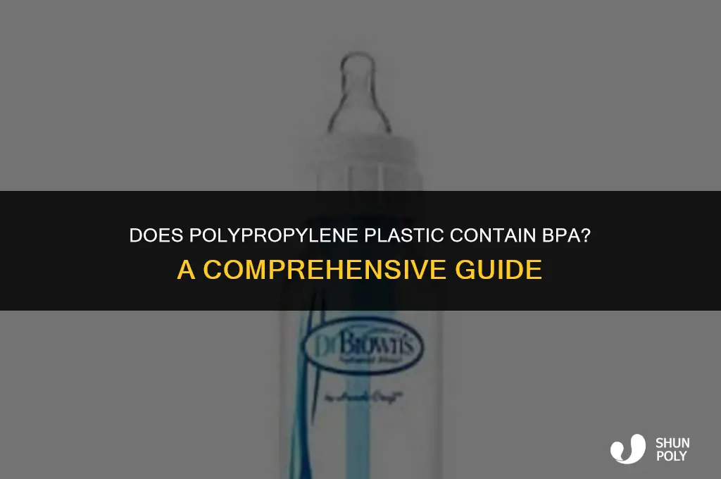 is polypropylene plastic have bpa