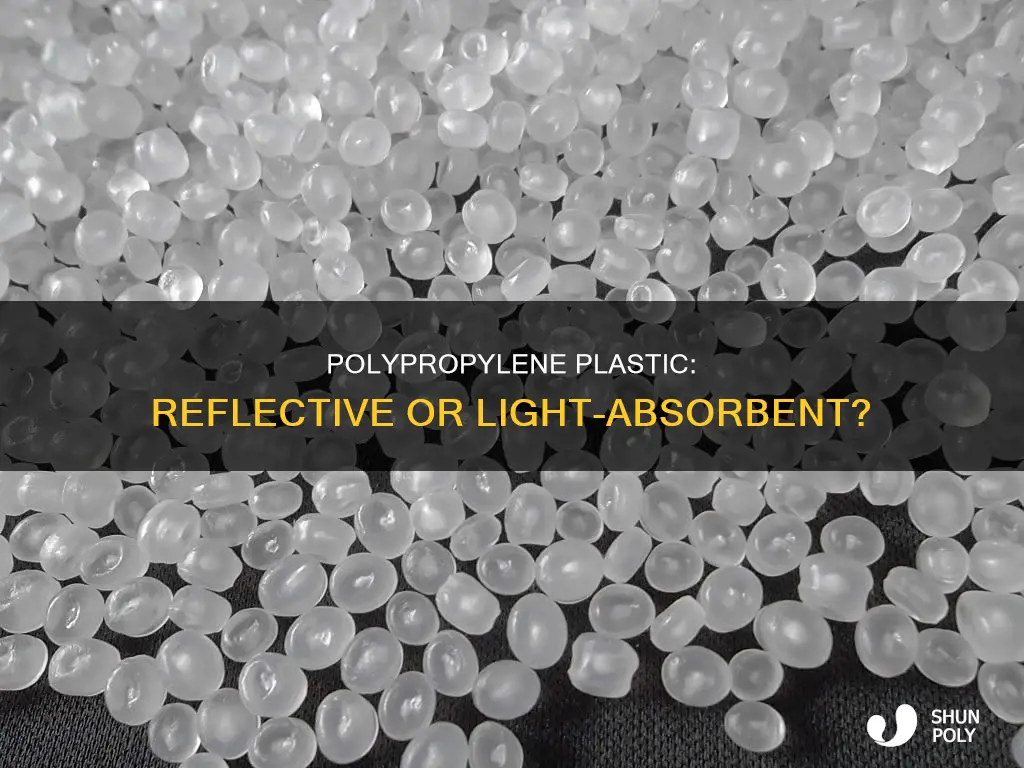 is polypropylene plastic refelctive light color