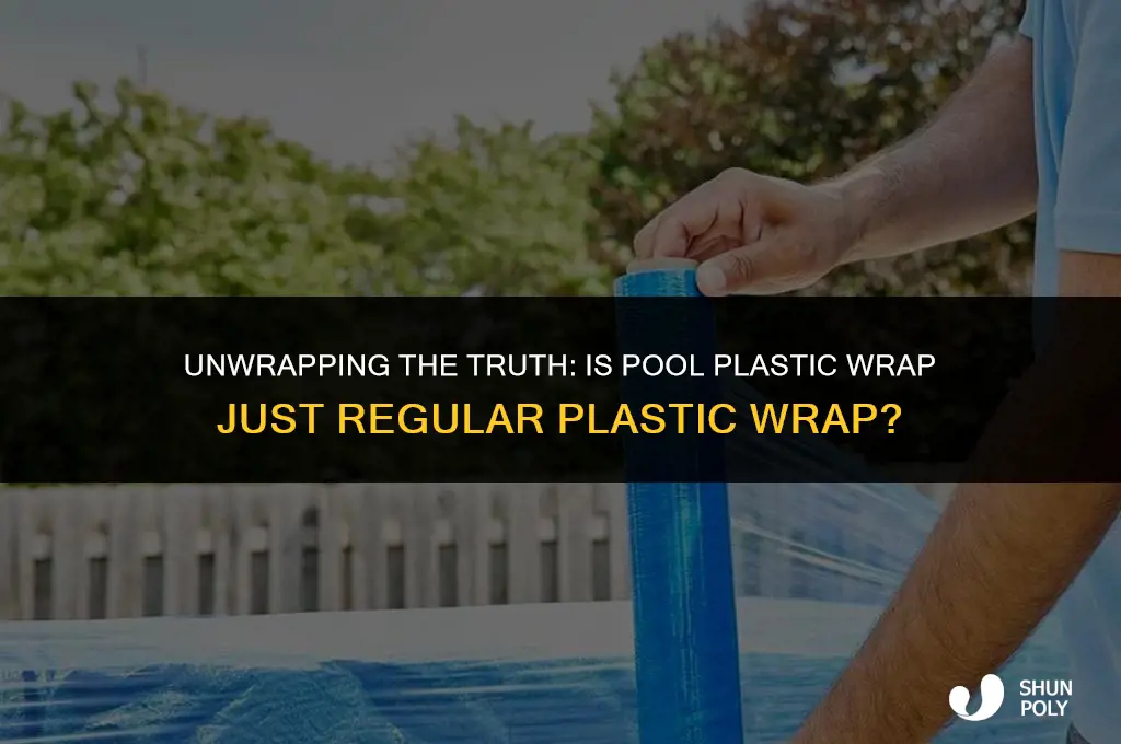 is pool plastic wrap just plastic wrap