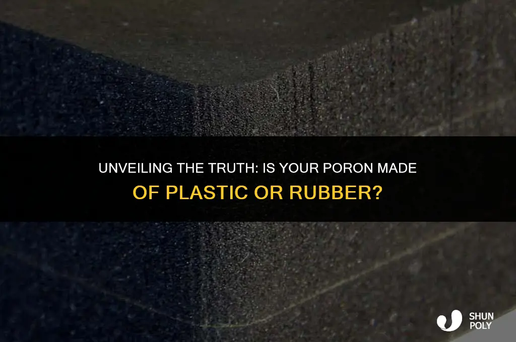 is poron plastic or rubber