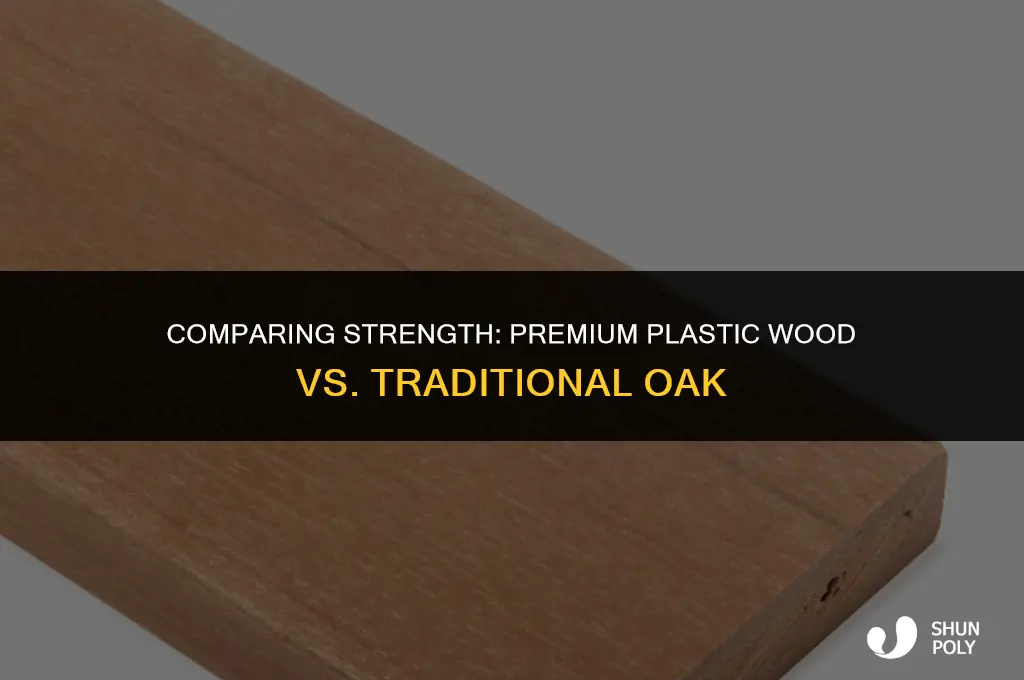 is premium grade plastic wood stronger than oak