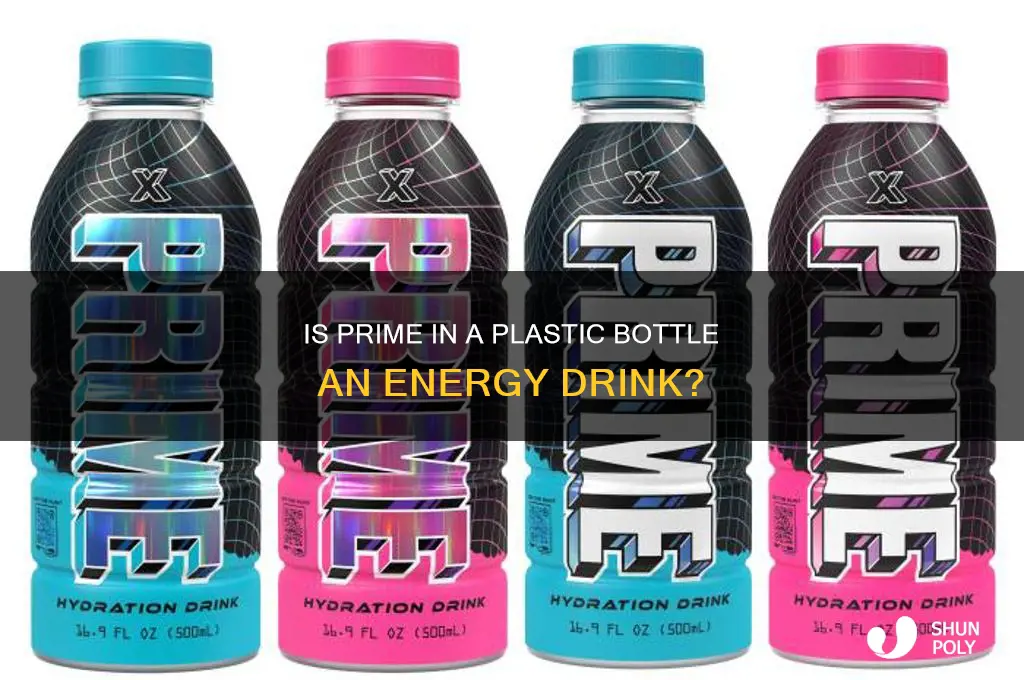 is prime in a plastic bottle an energy drink