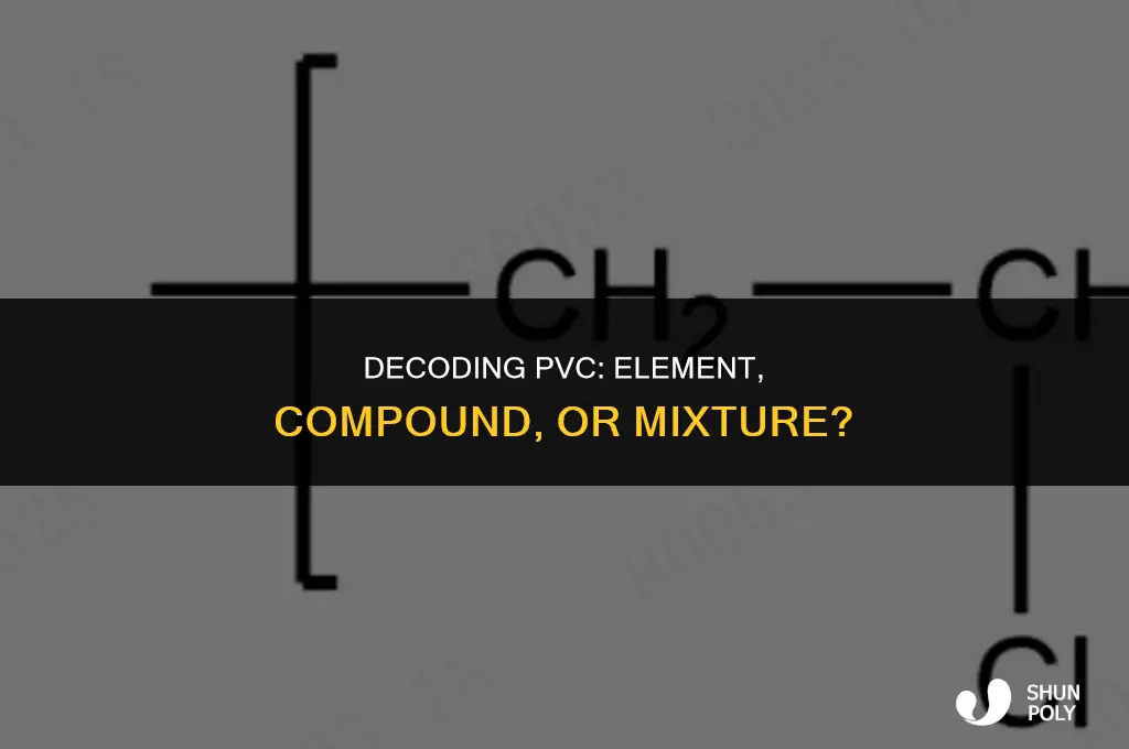 is pvc plastic an element compound or mixture