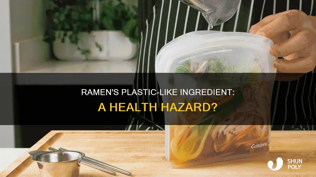 is ramen one ingredient away from plastic