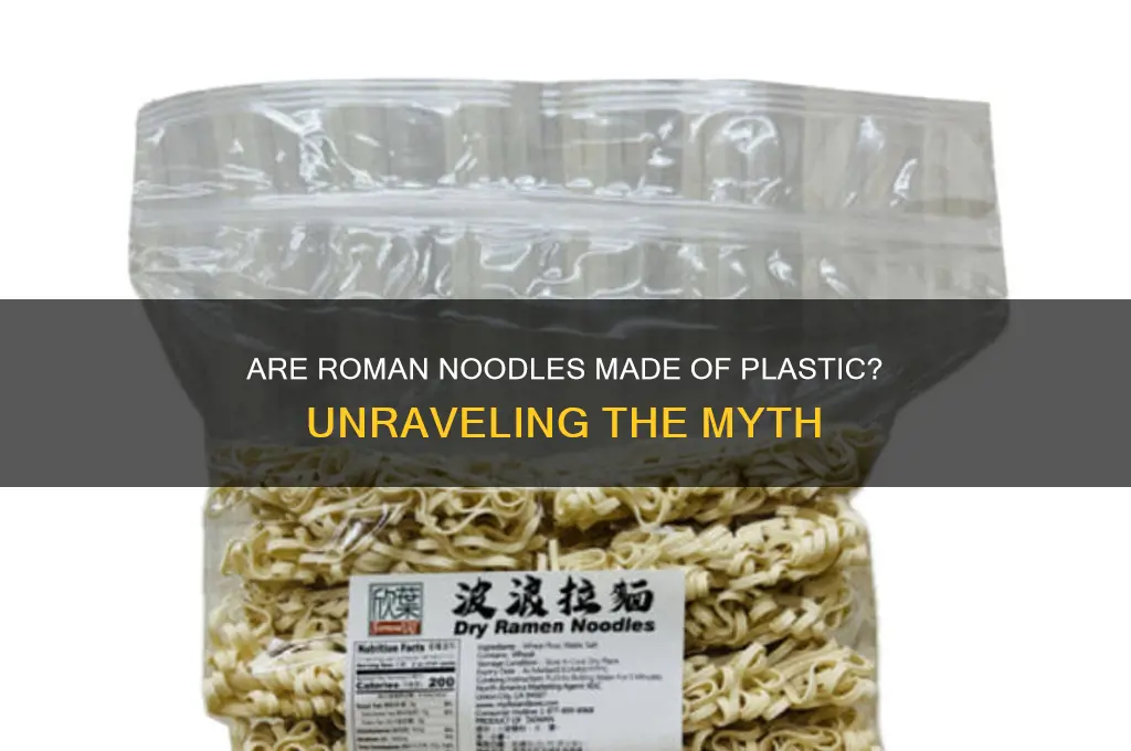 is roman noodles made that out of plastic