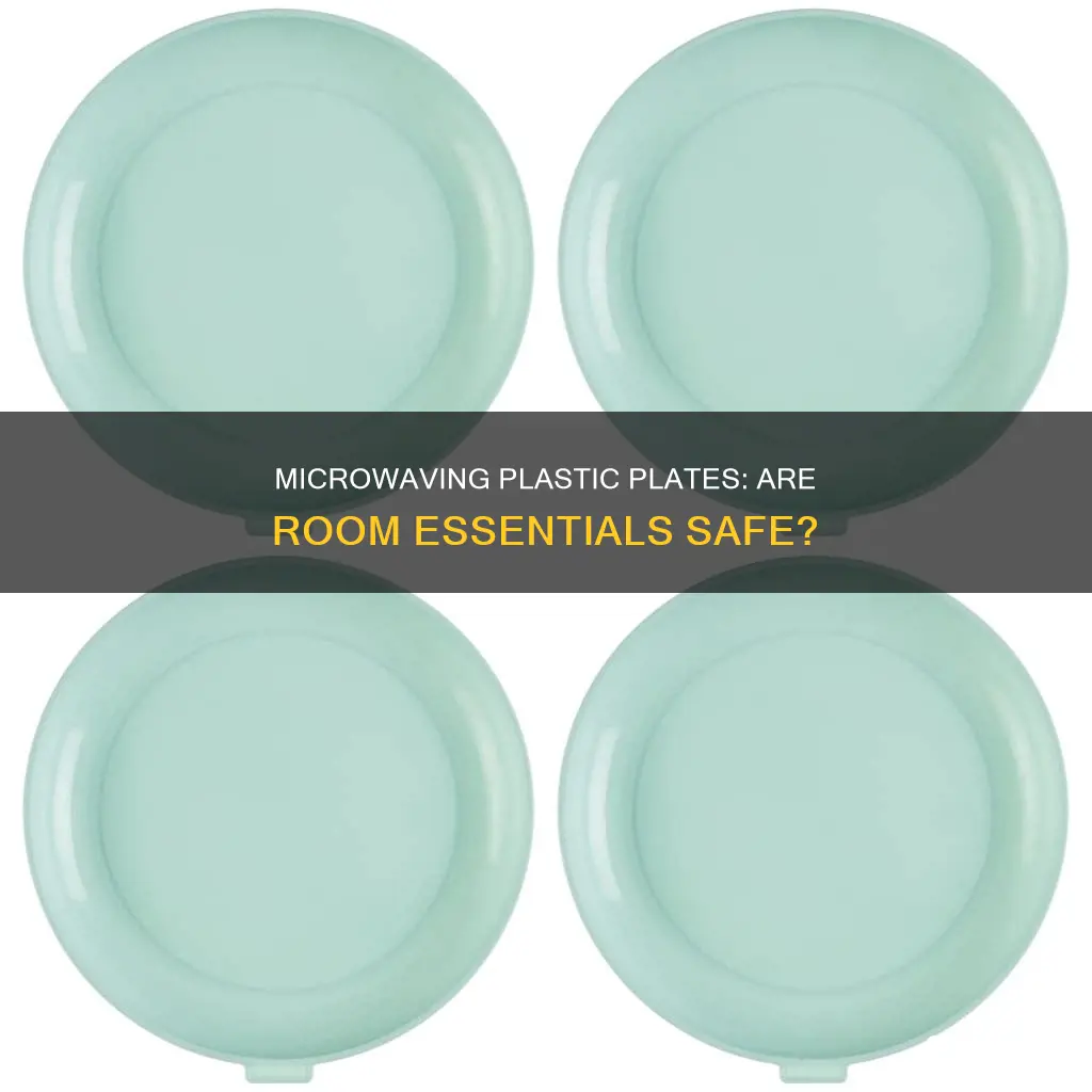 is room essentials plastic plates microwavable