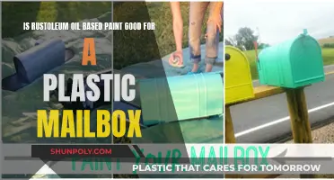 Rustoleum Oil-Based Paint: A Plastic Mailbox Makeover