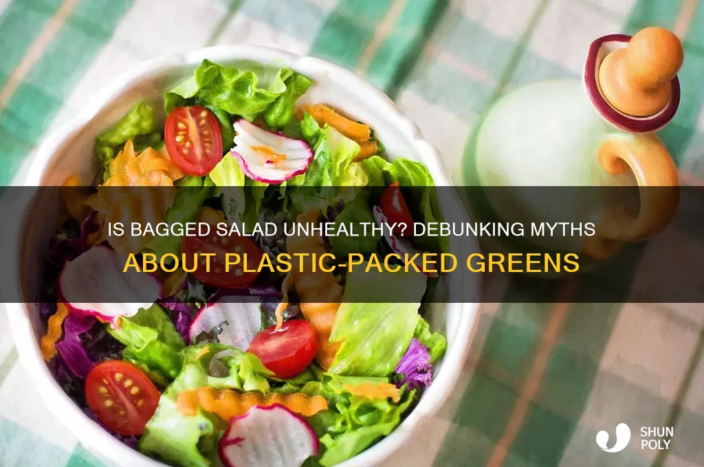 is salad in a plastic bag bad for you