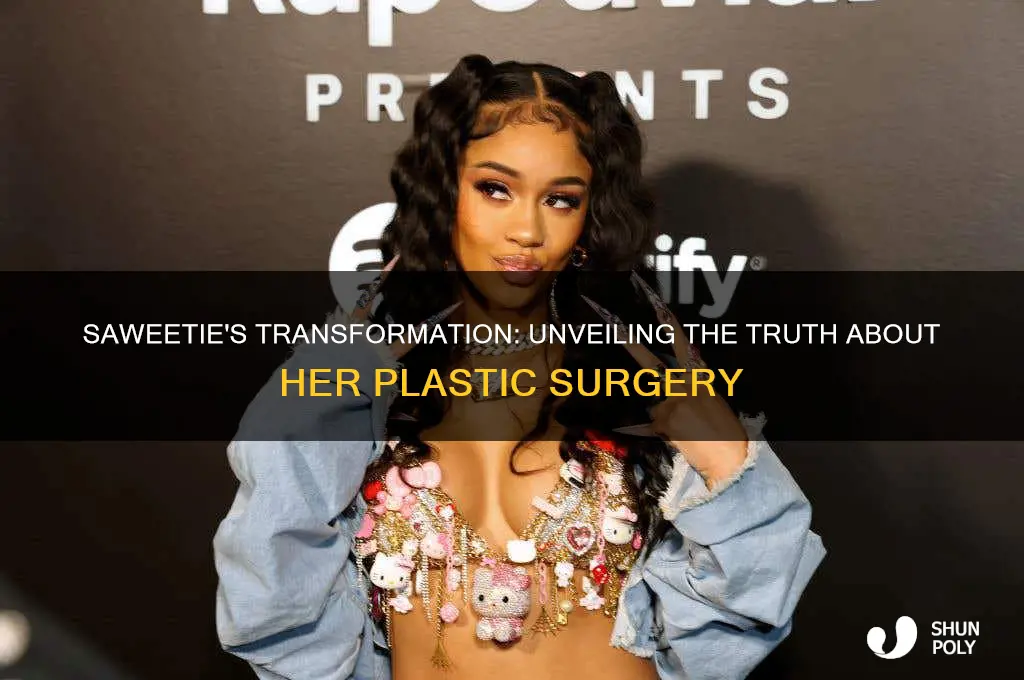 is saweetie plastic surgery