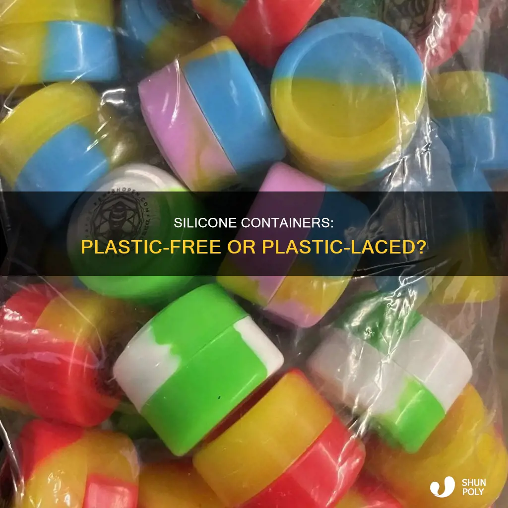 is silocon containers contain plastic