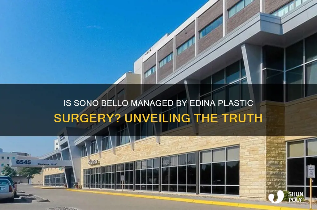 is sono bello managed by edina plastic surgery