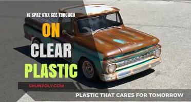 Does Spaz Stix Paint Remain Transparent on Clear Plastic Surfaces?