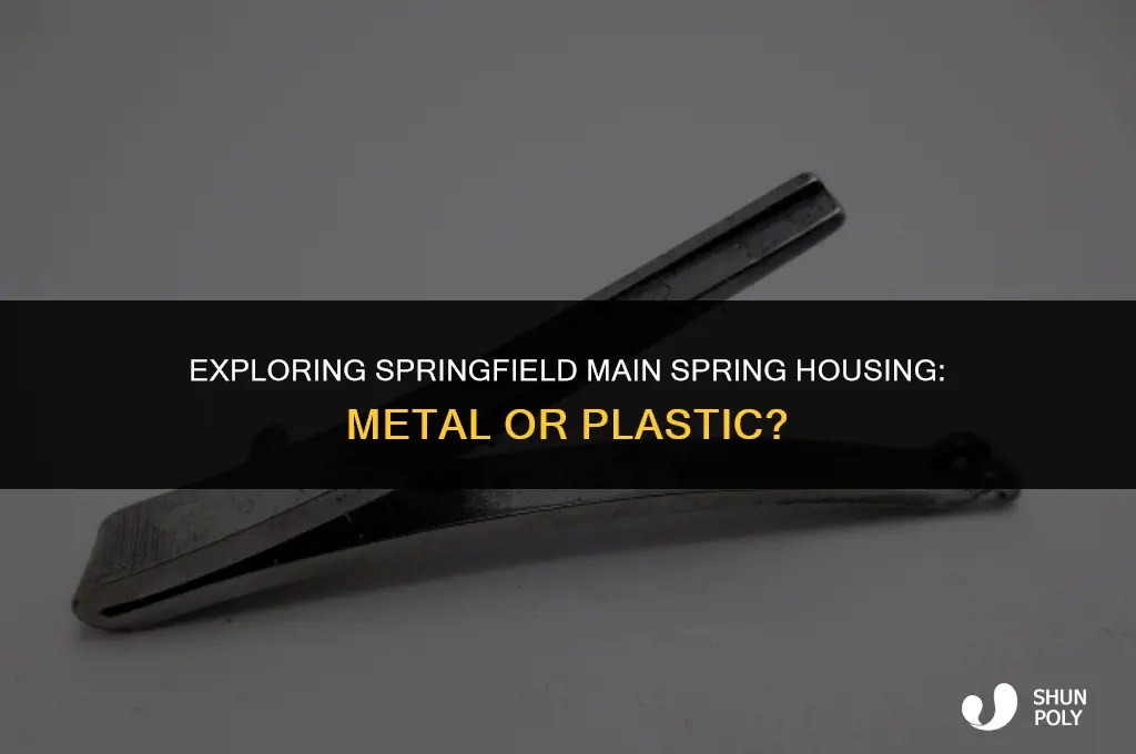 is springfield main spring housing metal or plastic