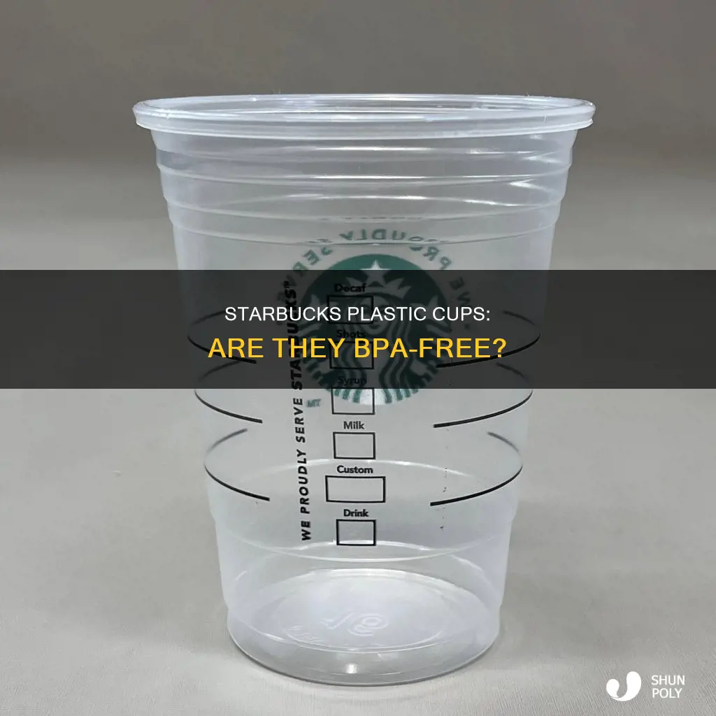 is starbucks plastic cups bpa free