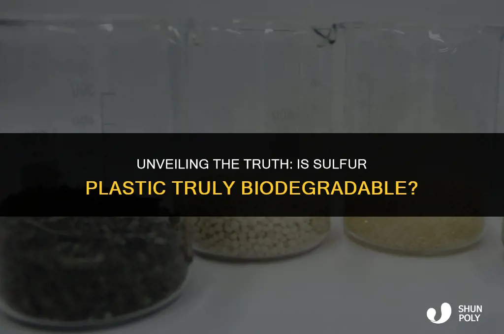 is sulfur plastic biodegradable