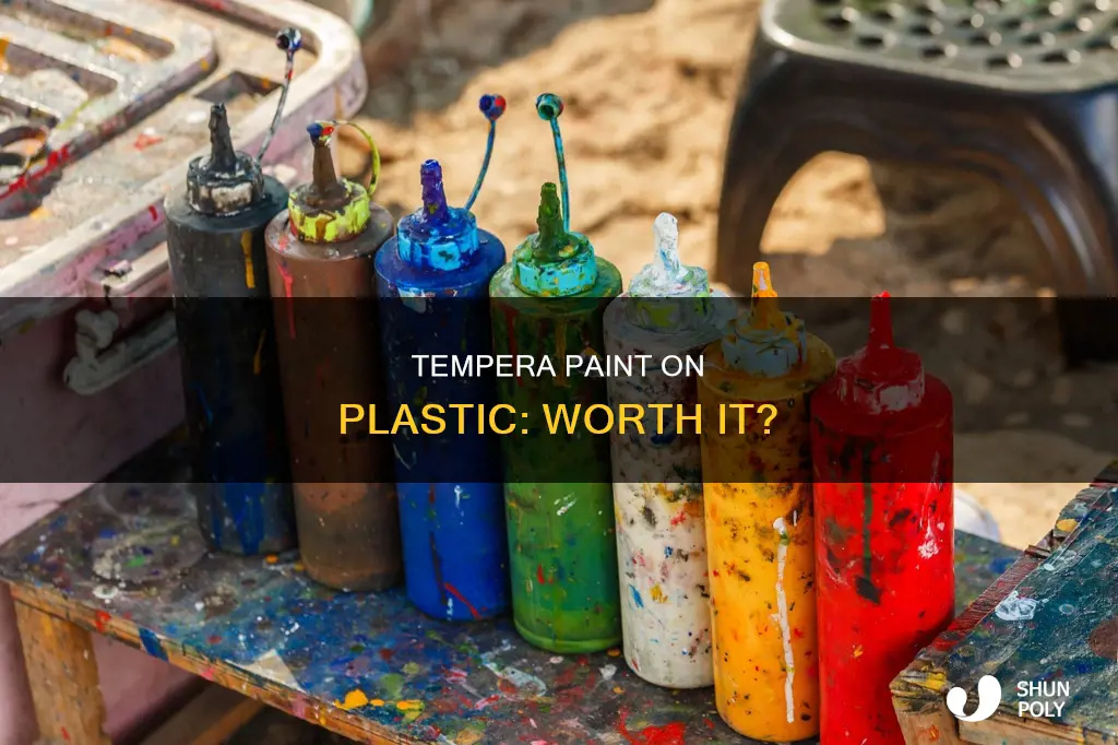 is tempera paint good for plastic