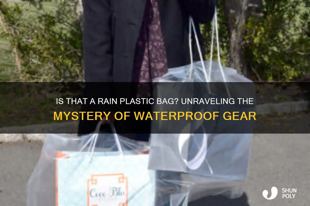 is that a rain plastic bag