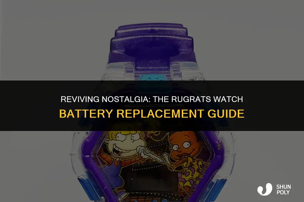 is the battery replaceable rugrats orange plastic watch