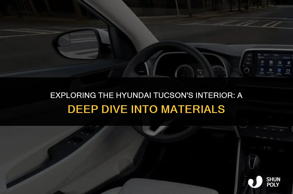 is the interior of the hyundai tucson mostly plastic