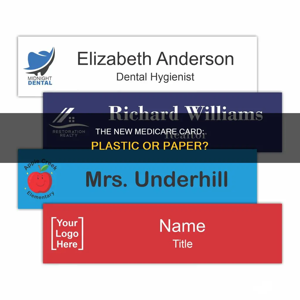is the new medicare card plastic